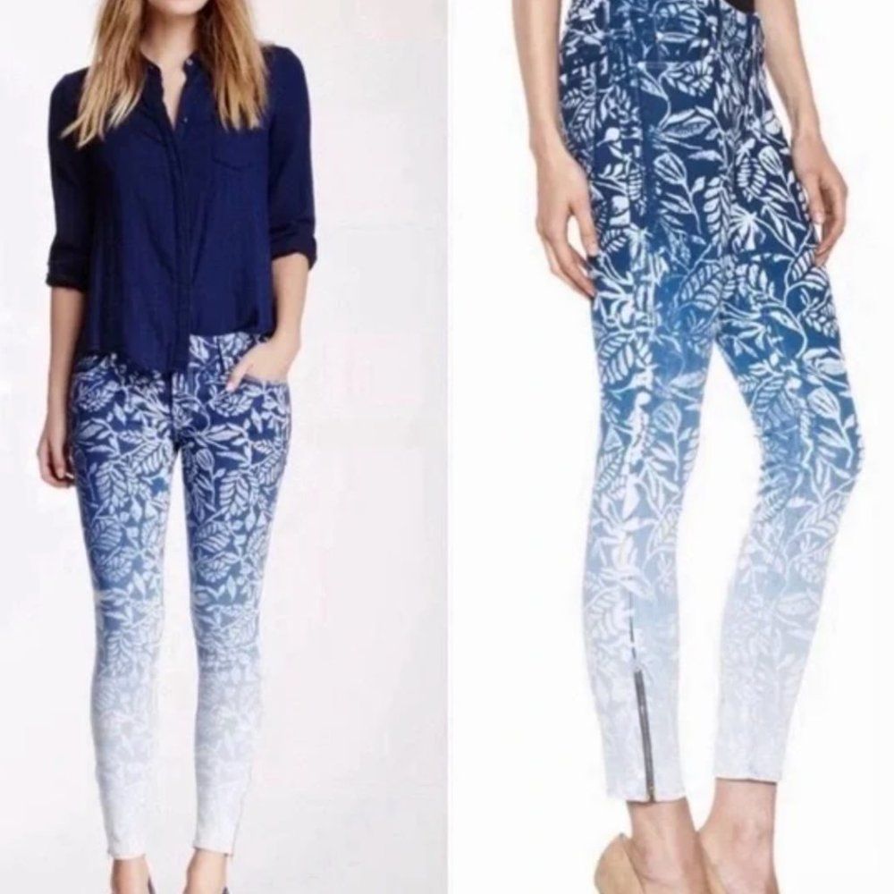 MOTHER The Looker Ankle Zip Magical Flowers In The Forest Of Dreams Size 28